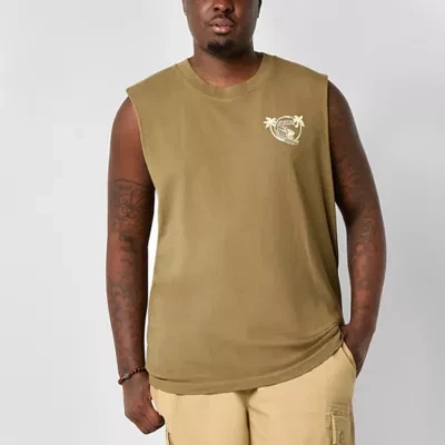 Arizona Mens Crew Neck Sleeveless Muscle T-Shirt Big and Tall