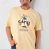 Arizona Big and Tall Mens Crew Neck Short Sleeve Regular Fit Graphic T-Shirt