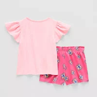 Happy Threads Toddler Girls 2-pc. Bluey Short Set