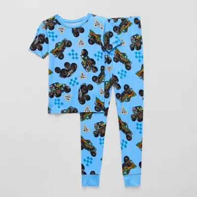 Little & Big Boys 2-pc. Monster Jam Pajama Set