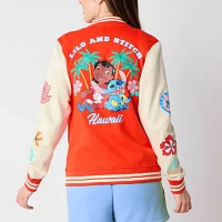Fleece Midweight Lilo & Stitch Womens Juniors Bomber Varsity Jacket