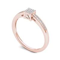 CT.T.W. Natural Diamond 10K Rose Gold Engagement Ring