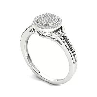 1/6 CT.T.W. Natural Diamond 10K White Gold Engagement Ring