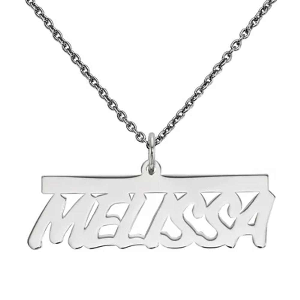 Personalized 17x34mm Aktuelle Font Name Necklace