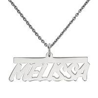 Personalized 17x34mm Aktuelle Font Name Necklace