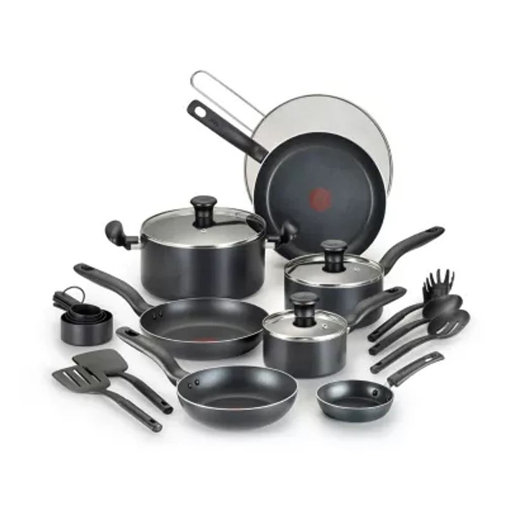 T-Fal 20-Pc. Aluminum Non-Stick Cookware Set