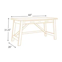 Signature Design by Ashley® Baldridge Home Office Large Leg Desk