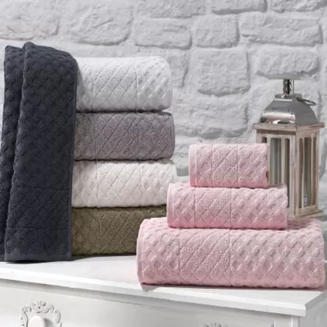 Enchante Home 8-Piece Anthracite Turkish Cotton Hand Towel