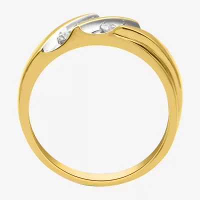 Ever Star (H-I / I1) Mens 1/2 CT. T.W. Lab Grown White Diamond 10K Gold Fashion Ring
