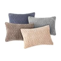 Loom + Forge Faux Mink Diamond Lumbar Pillow