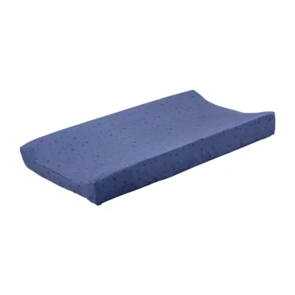 The Peanutshell Moonlight Blue Changing Pad Cover