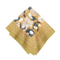 Couleur Nature Forest Harvest Mustard & Blue S6 Napkins