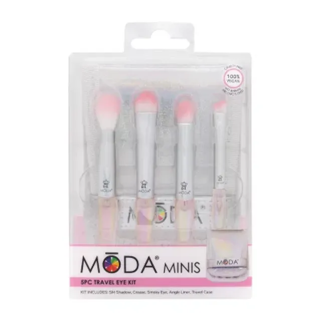 Moda Brushes Mini Pink Travel 4pc Eye Set