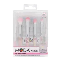 Moda Brushes Mini Pink Travel 4pc Eye Set