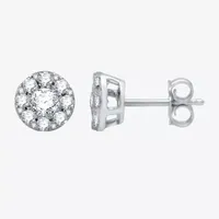 Ever Star (H-I / I1) 1 CT. T.W. Lab Grown White Diamond 10K White Gold 8.4mm Round Stud Earrings