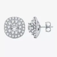 Ever Star (H-I / I1) 2 CT. T.W. Lab Grown White Diamond 10K White Gold 12.9mm Round Stud Earrings