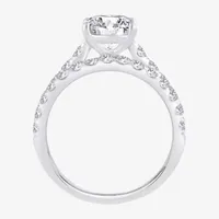 (H-I / SI1-SI2) Signature By Modern Bride Womens 2 1/2 CT. TW. Lab Grown White Diamond 14K Gold Oval Bridal Set