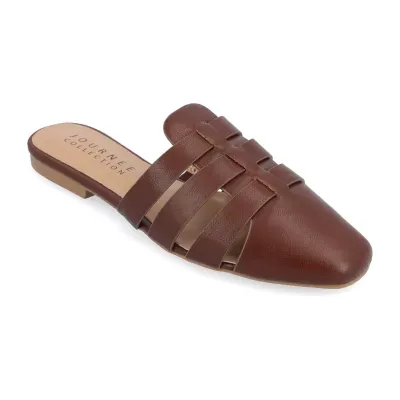 Journee Collection Womens Jazybell Square Toe Mules