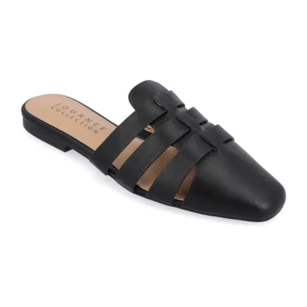 Journee Collection Womens Jazybell Square Toe Mules