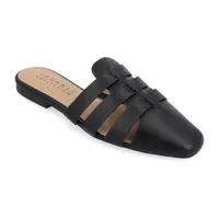 Journee Collection Womens Jazybell Square Toe Mules