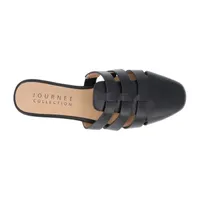 Journee Collection Womens Jazybell Square Toe Mules