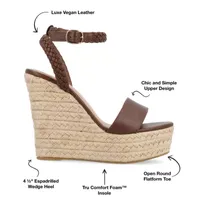 Journee Collection Womens Andiah Wedge Sandals