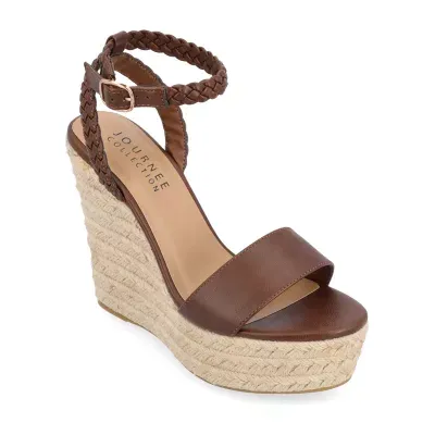 Journee Collection Womens Andiah Wedge Sandals