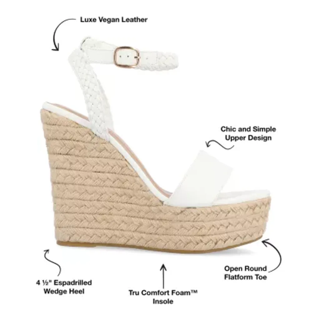 Journee Collection Womens Andiah Wedge Sandals