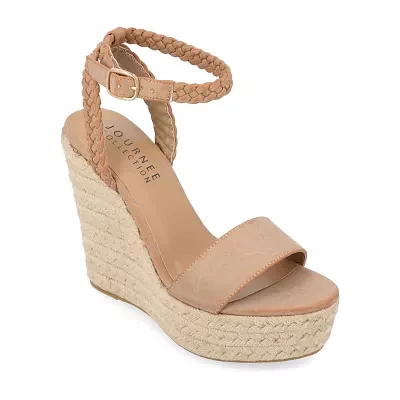 Journee Collection Womens Andiah Wedge Sandals