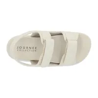 Journee Collection Debby Womens Adjustable Strap Footbed Sandals