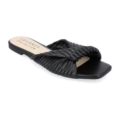 Journee Collection Womens Emalynn Flat Sandals