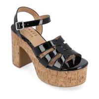 Journee Collection Womens Jania Heeled Sandals