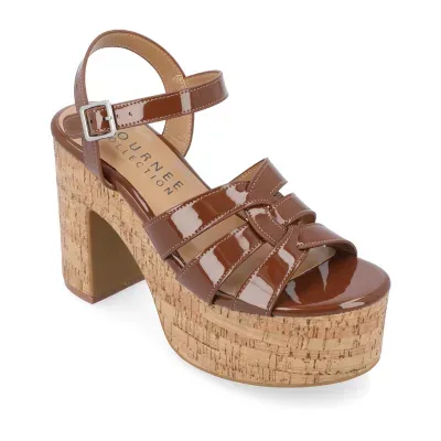 Journee Collection Womens Jania Heeled Sandals