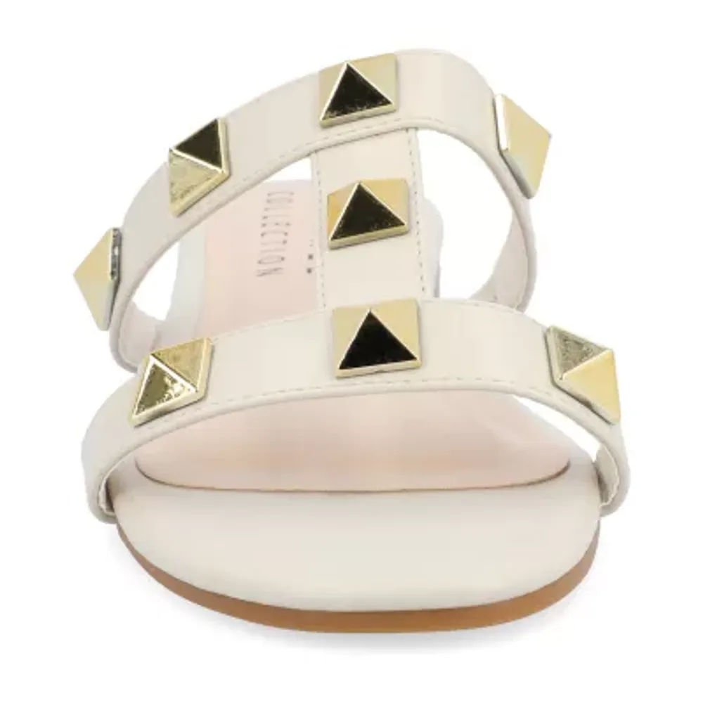 Journee Collection Womens Kendall T-Strap Flat Sandals