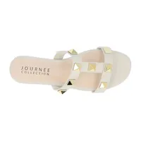 Journee Collection Womens Kendall T-Strap Flat Sandals