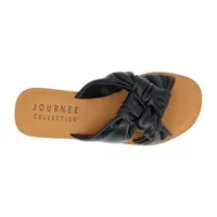 Journee Collection Womens Kianna Flat Sandals