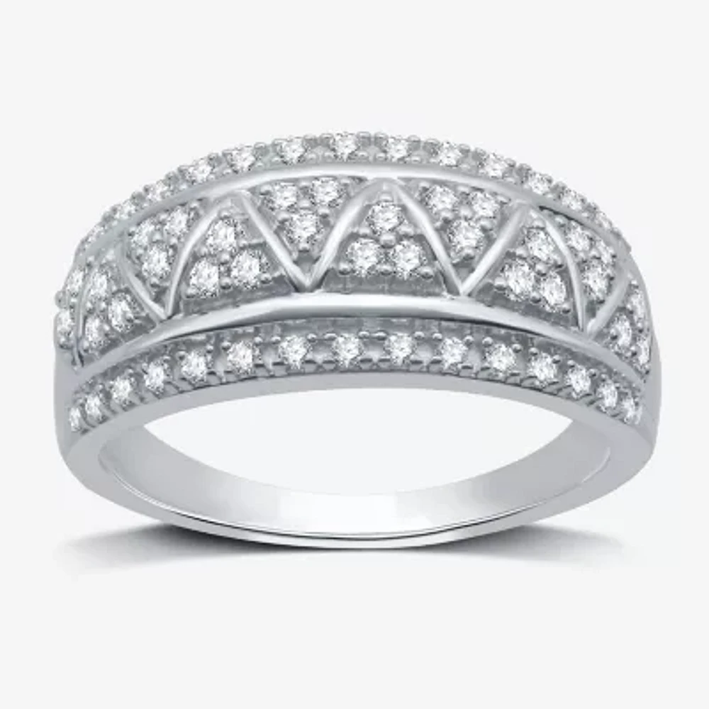 2 CT. T.W. Lab Grown White Diamond Sterling Silver Band