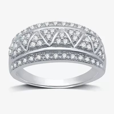 2 CT. T.W. Lab Grown White Diamond Sterling Silver Band
