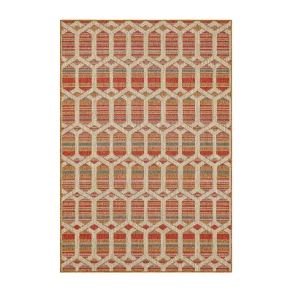 Mohawk Home Cabana Geo Flatweave Indoor Outdoor Rectangular Area Rug