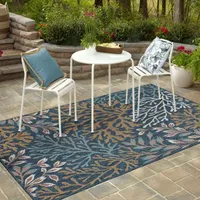 Mohawk Home Coastal Cove Flatweave Indoor Outdoor Rectangular Area Rug