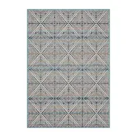 Mohawk Home Poolside Diamond Flatweave Indoor Outdoor Rectangular Area Rug