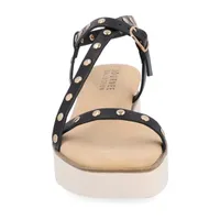 Journee Collection Lindsay Womens Criss Cross Strap Footbed Sandals