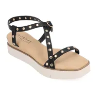 Journee Collection Lindsay Womens Criss Cross Strap Footbed Sandals