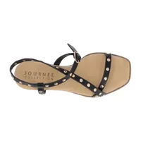 Journee Collection Lindsay Womens Criss Cross Strap Footbed Sandals