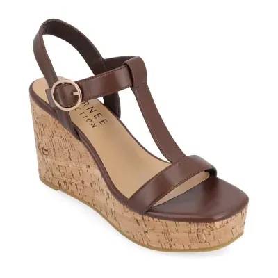 Journee Collection Womens Matildaa Wedge Sandals