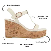 Journee Collection Womens Matildaa Wedge Sandals