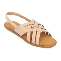 Journee Collection Womens Merrin Slingback Strap Flat Sandals