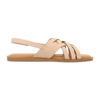 Journee Collection Womens Merrin Slingback Strap Flat Sandals