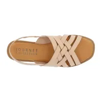 Journee Collection Womens Merrin Slingback Strap Flat Sandals