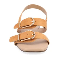 Journee Collection Womens Twylah Slingback Strap Flat Sandals